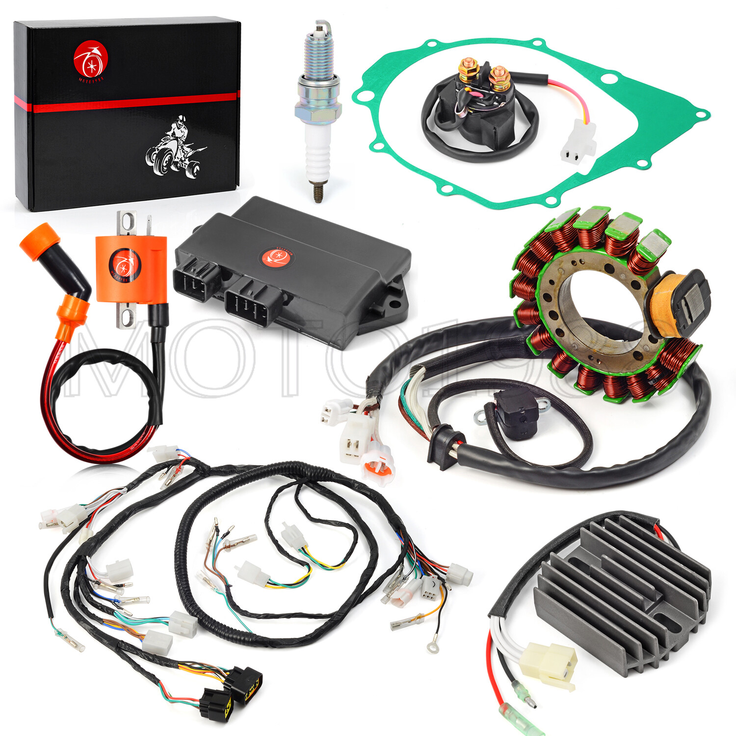 Wiring Wire Harness Stator CDI Coil Kit for Yamaha Warrior 350 YFM350 1997-2001