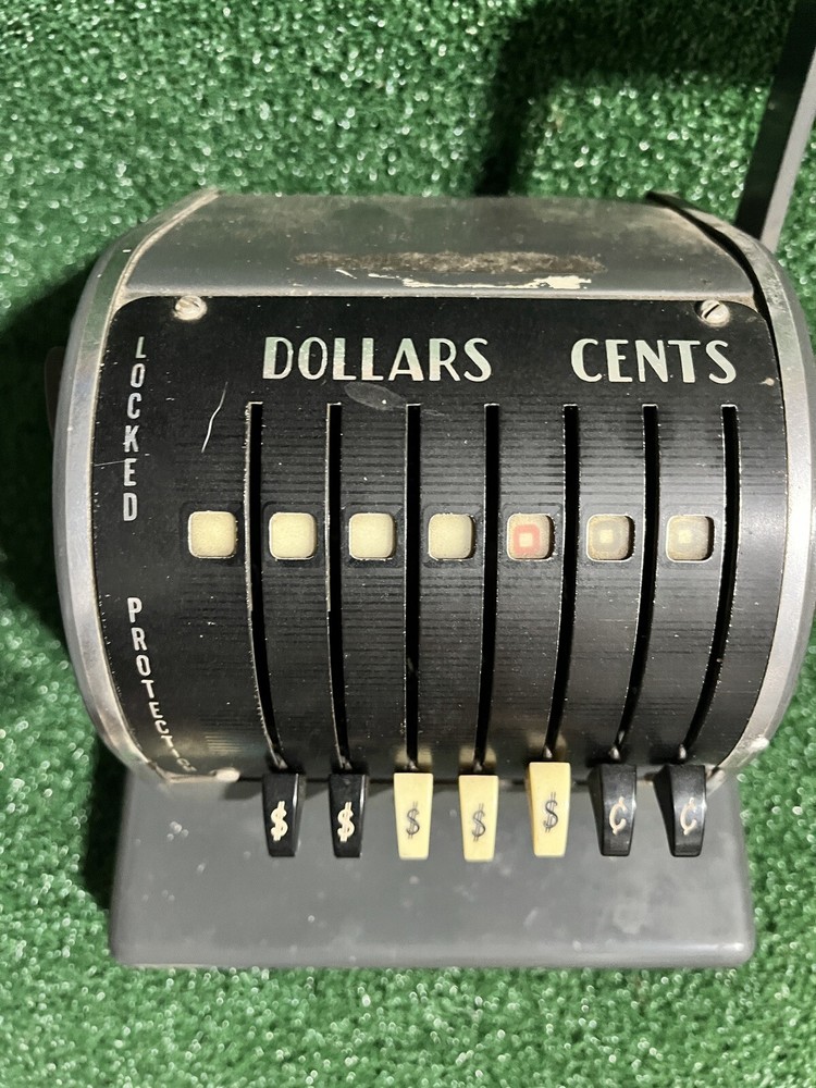 Vintage 1962 Paymaster X-900 Check Writer Machine