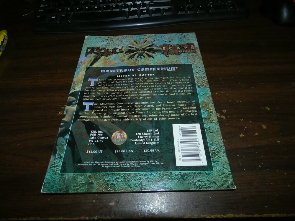 TSR AD&D: Planescape: Monstrous Compendium Appendix