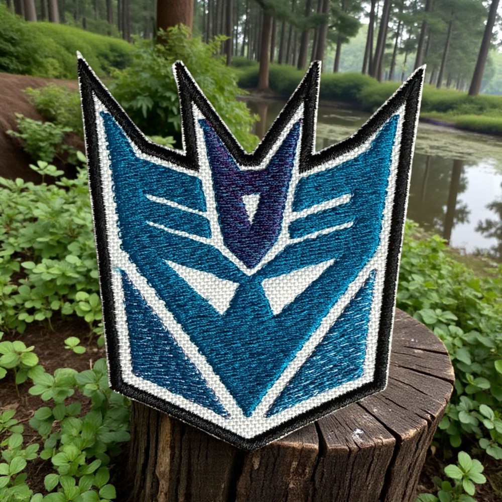 Decepticon Embroidery Patch 3.52" X 3.11"