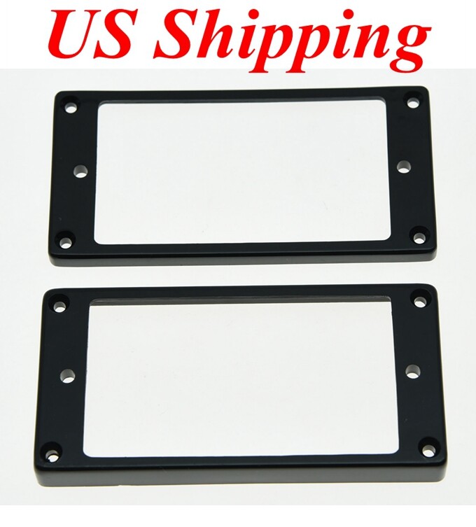 KAISH 2pcs Humbucker Pickup Ring Flat Base Bottom Frame for Epiphone Les Paul