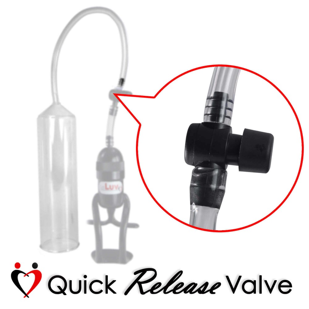 LeLuv Valve for Vacuum Pumps EasyOp Replacement Quick Release 1/4" Barbed