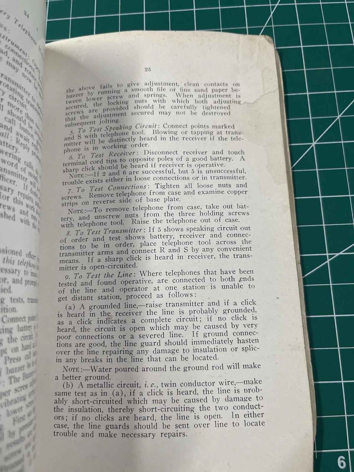 Pre WW1 US Manual Telephone & Signal Communication for Field Artillery Booklet