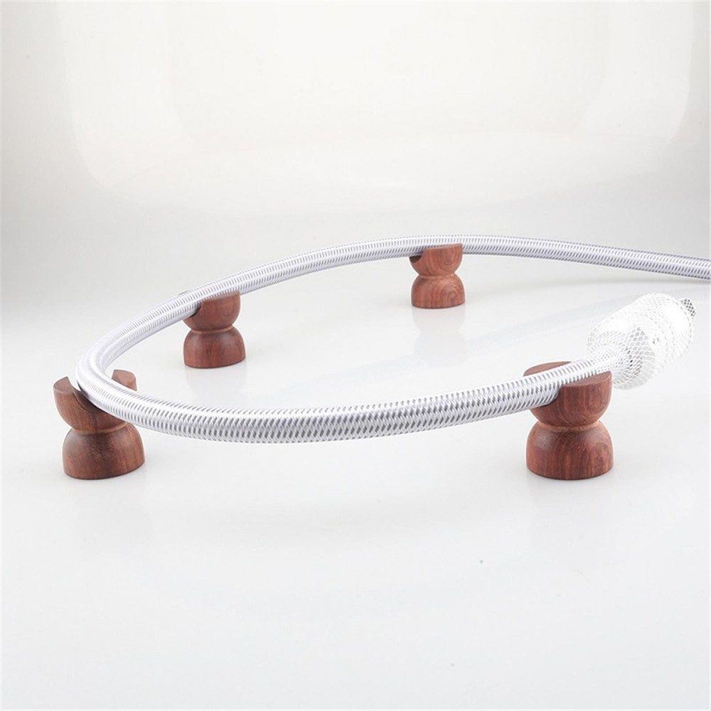 HiFi Rose Wood Speaker Insulation Wire Holder Bracket Line Support Cable Stand