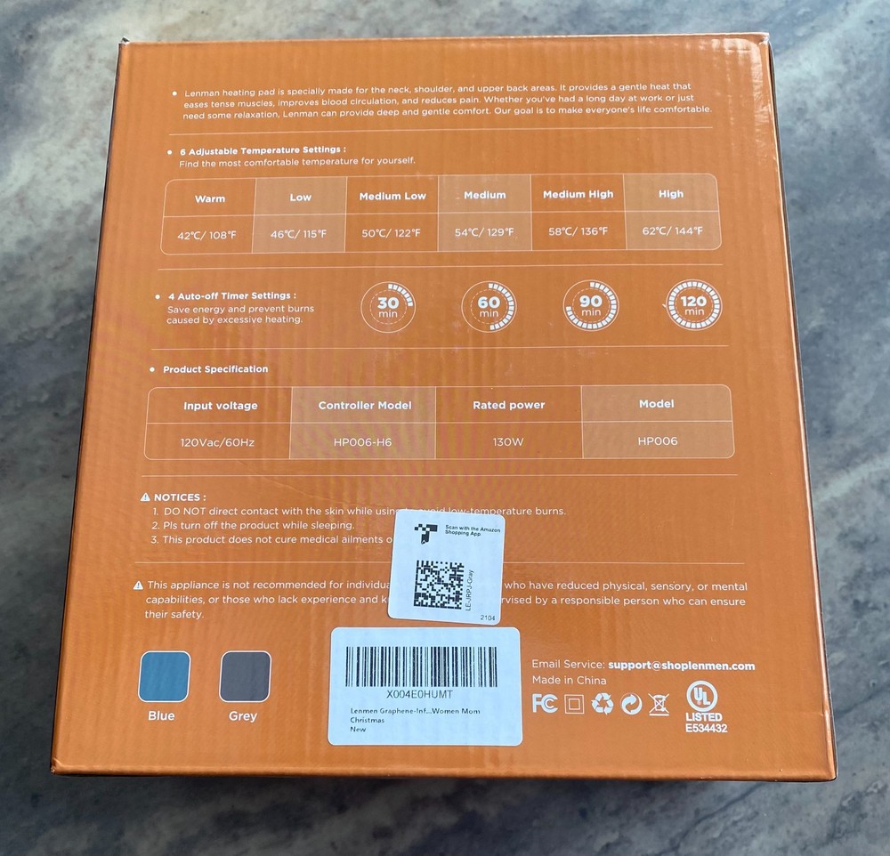 Lenmen Heating Pad For Neck And Shoulders - New