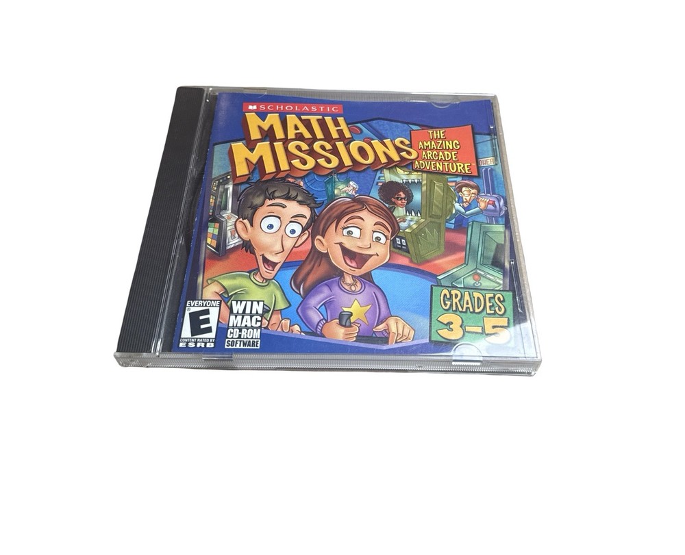 Math Missions Amazing Arcade Adventure CD-ROM Scholastic Grades 3-5 PC Mac