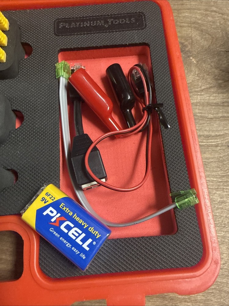 Platinum Tools T129K1 T129 Vdv MapMaster 2.0 cable coaxTester Kit case Good Work
