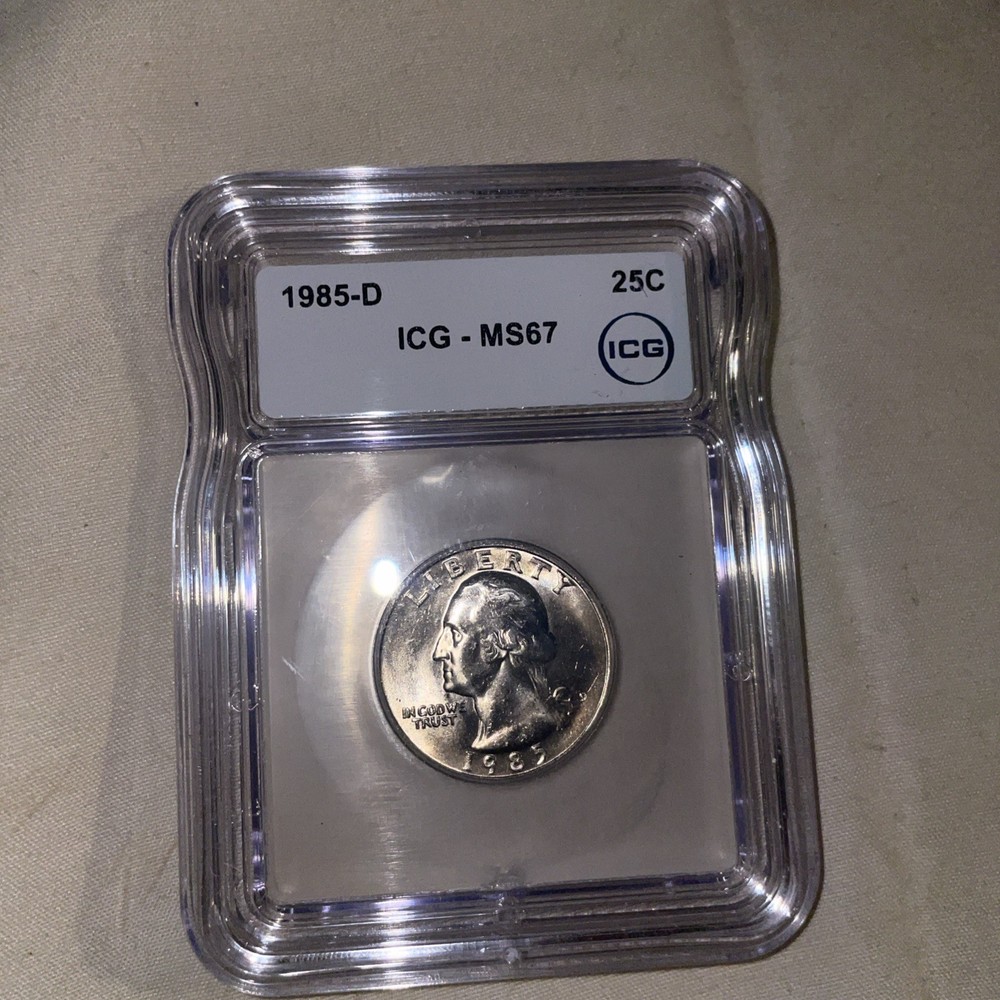 1985-D Washington Quarter MS67 ICG