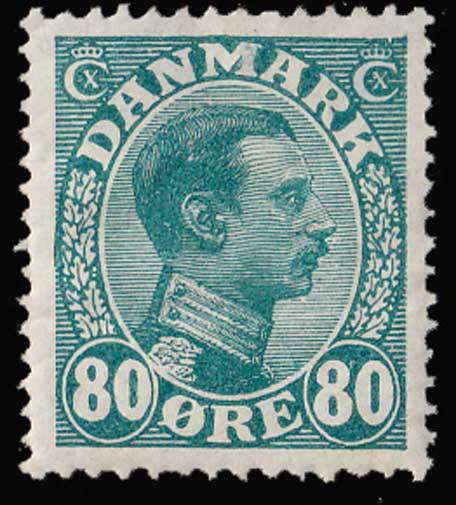 Denmark Scott 126 Unused hinged.