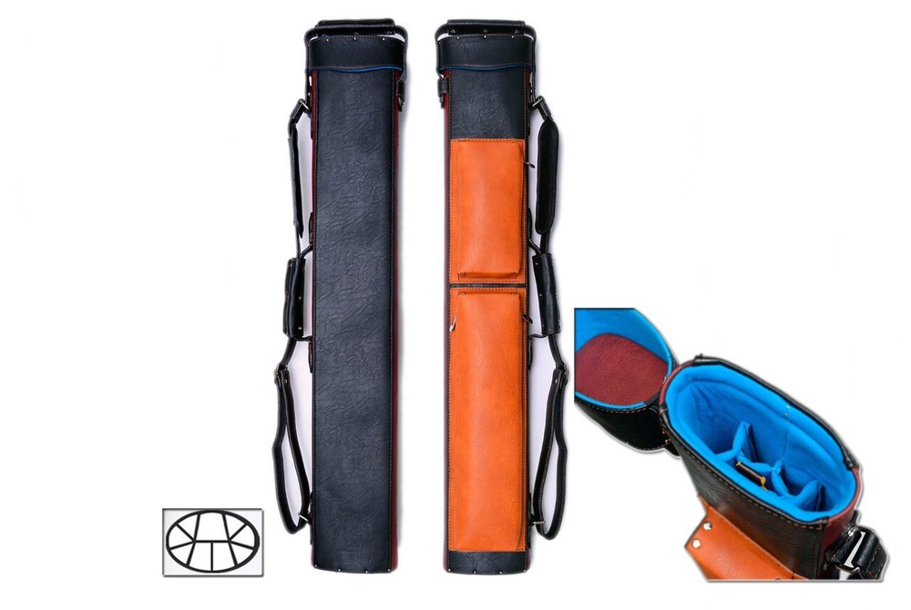 Delta Transformer 3x6 Pool Cue Case Black/Brown.