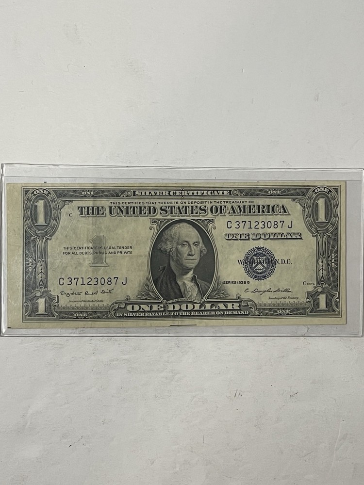 1935 G $1 Silver Certificate C - J