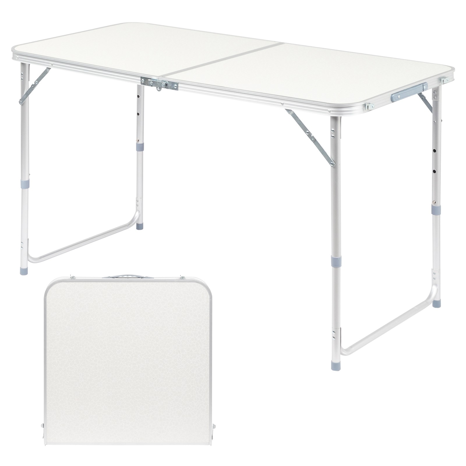 Aluminum Folding Table 4 ft Portable Indoor Outdoor Picnic Party Camping Tables