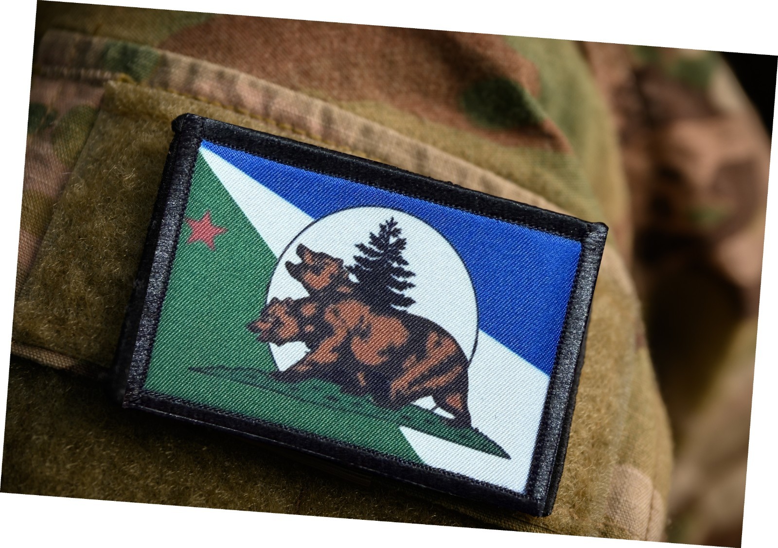 Cascadian Rifles NCR Flag Morale Patch Tactical New California Republic