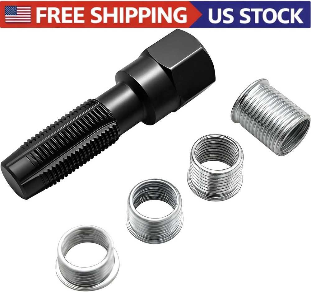 Spark Plug Thread Repair Kit FOR M14x1.25 Cylinder Head Rethread Tool Insert Kit