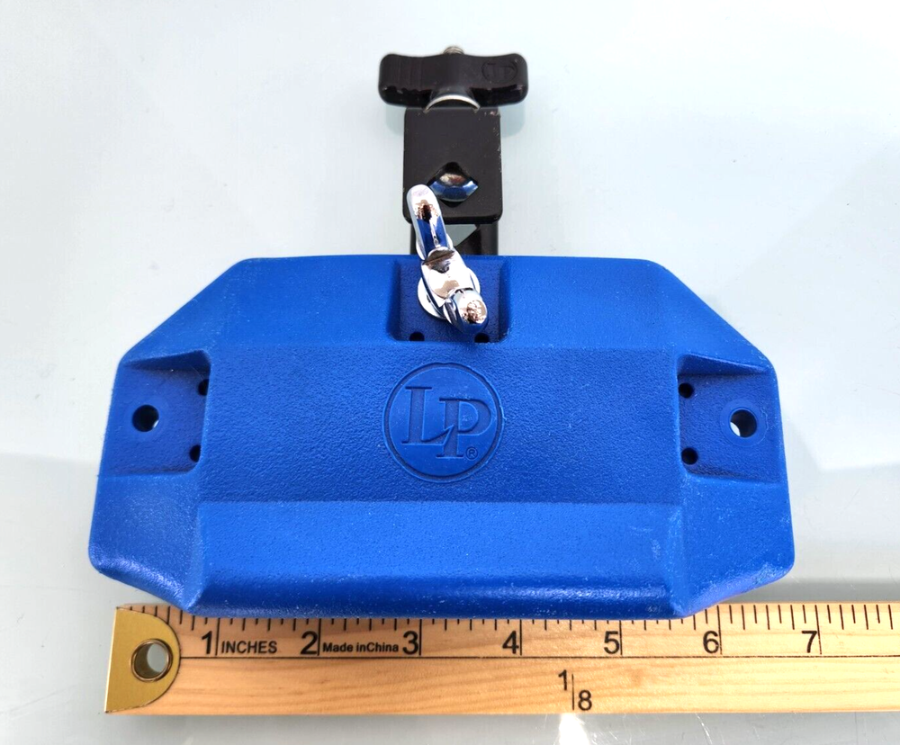 Latin Percussion Jam Block with Bracket High Pitch Blue