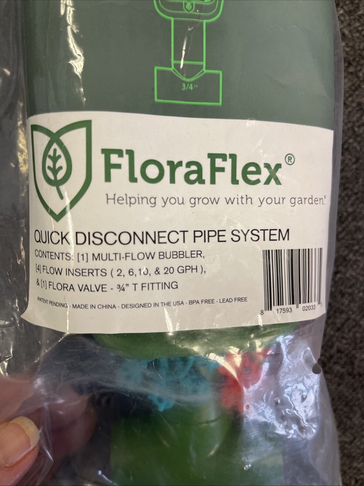 FloraFlex Pipe System Multi Flow 3/4'' TEE QDPS Multi Flow Bubbler, T - Fitting