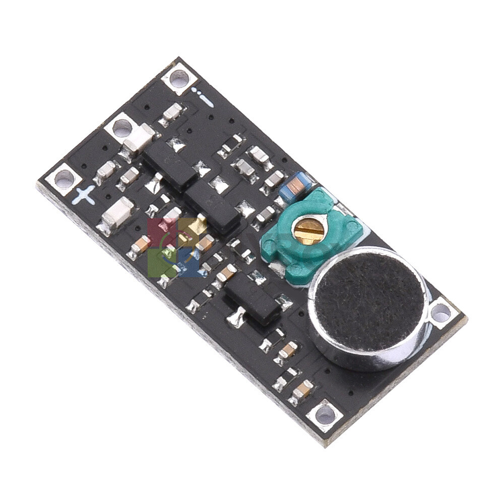 Frequency 85-115MHz FM transmitter module wireless microphone surveillance Black