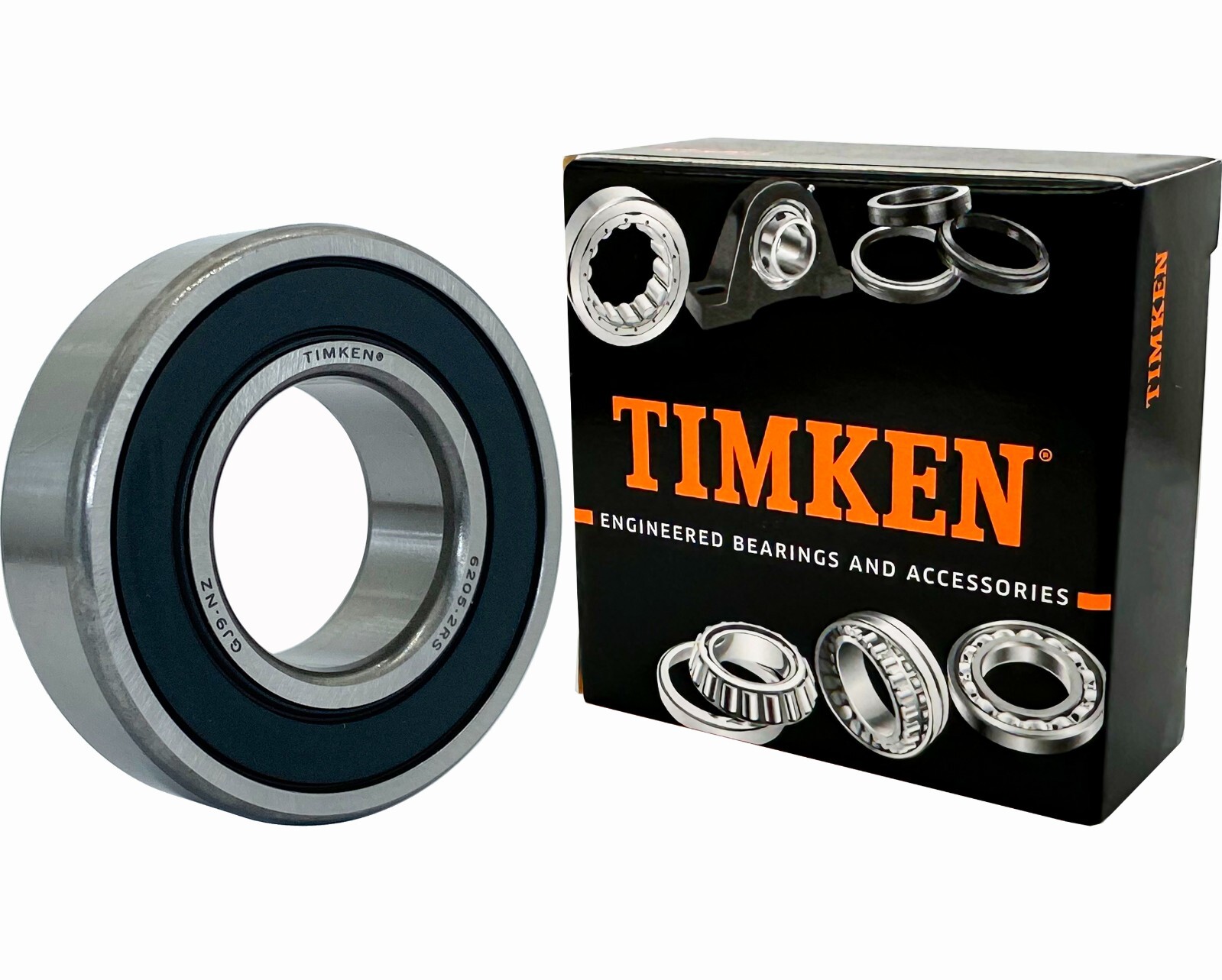 10PACK USA Brand TIMKEN 6205-2RS 25X52X15MM Double Rubber Seal Bearings 6205RS