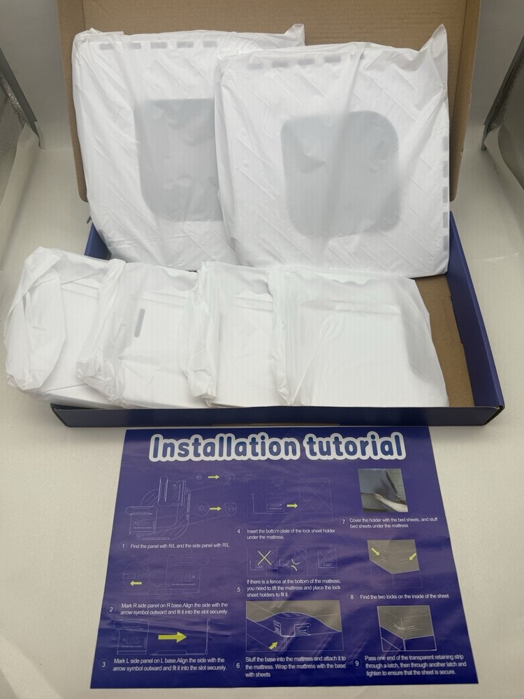 Sheet Holders for Bed Corners - Plastic Fasteners Keep Sheets Firm & Tight *READ