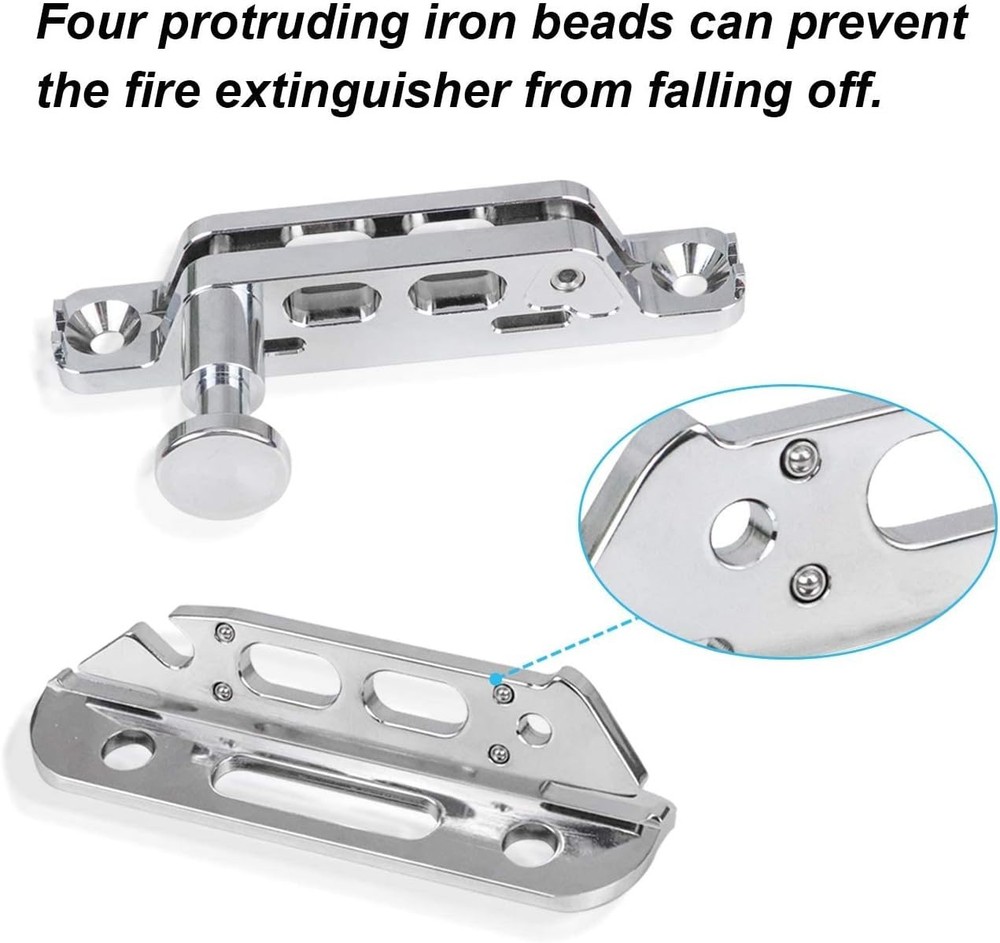 Chrome Quick Release Fire Extinguisher Mount Roll Bar Extinguisher Mounting Brac