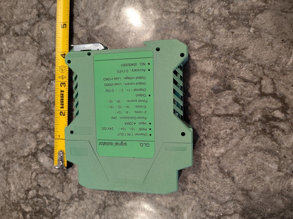 DC Signal Isolator Current Voltage Transmitter DIN Rail 0-10V To 0-5V Tool