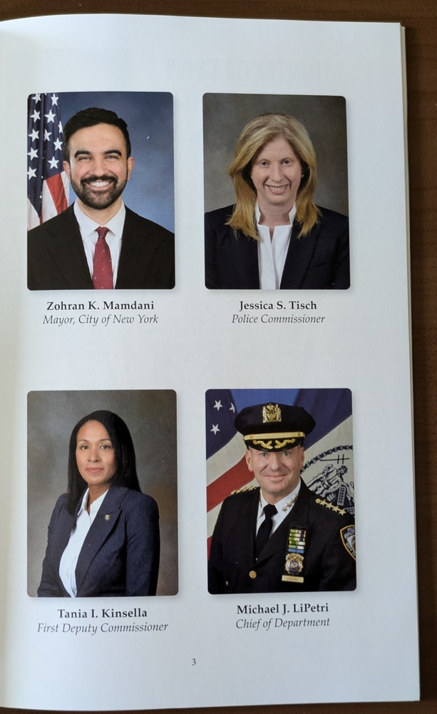 NYPD Police Academy Graduation Ceremony Program - March, 2026