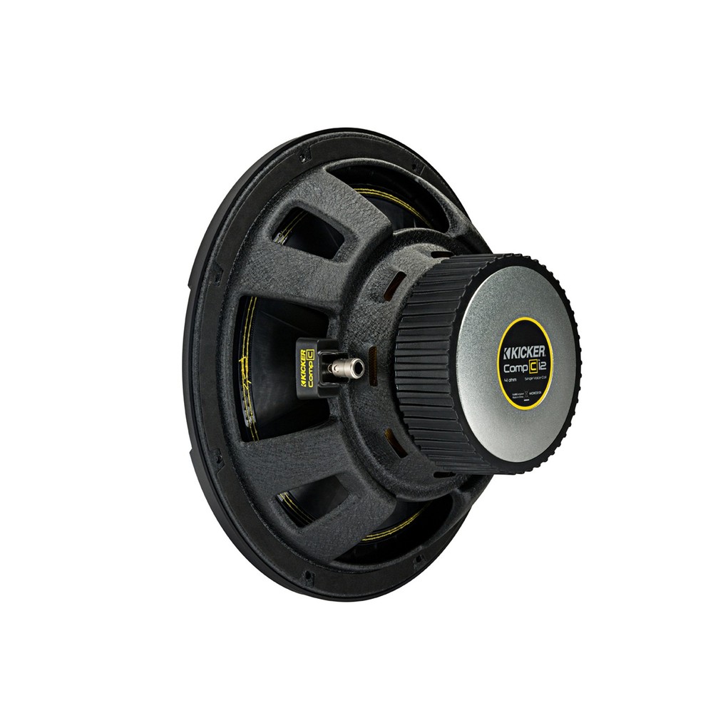 Kicker CWCS124 CompC 12" Subwoofer Single Voice Coil 4-Ohm