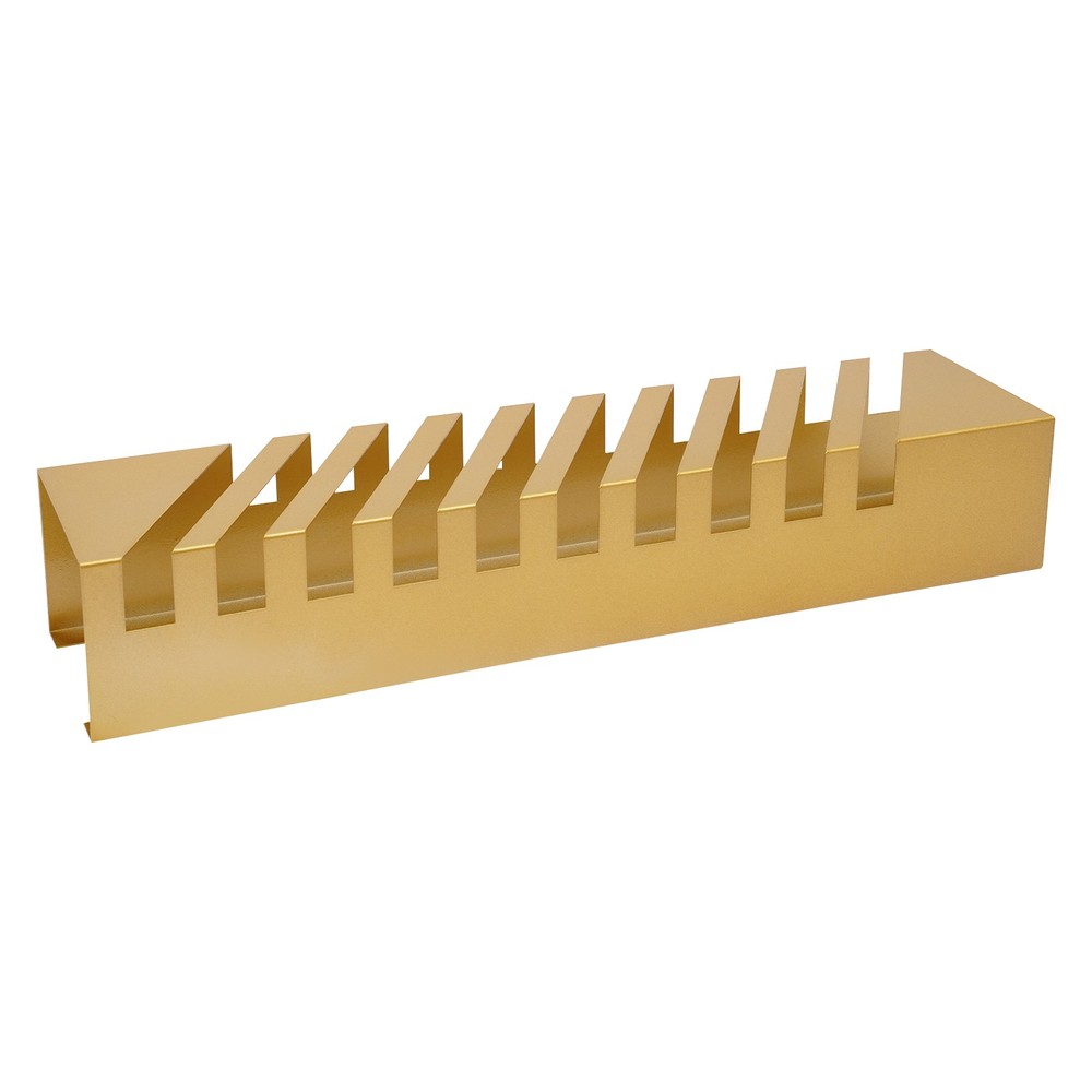 Compact Tile Display Rack - 10 Slots, Slanted Design for Optimal Viewing