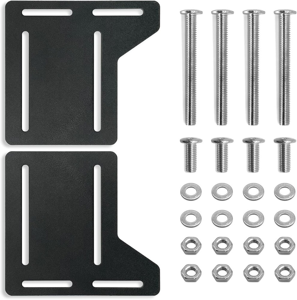 2 Pcs Bed Frame Brackets Adapter for Headboard Extra, Heavy Duty Bed Modifica...