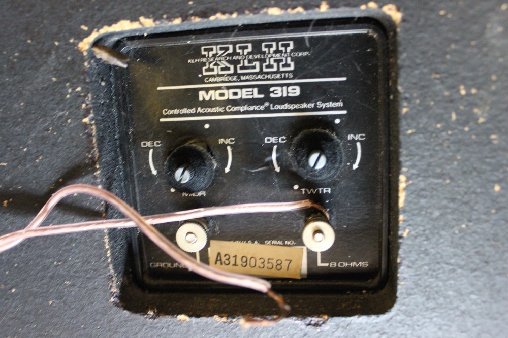 KLH Model 319 Dome & rear Tweeter
