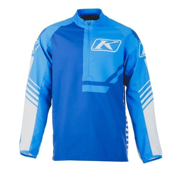 KLIM Sample Revolt 1/4 Zip Pullover -Size LG- Electric Blue-Nightfall