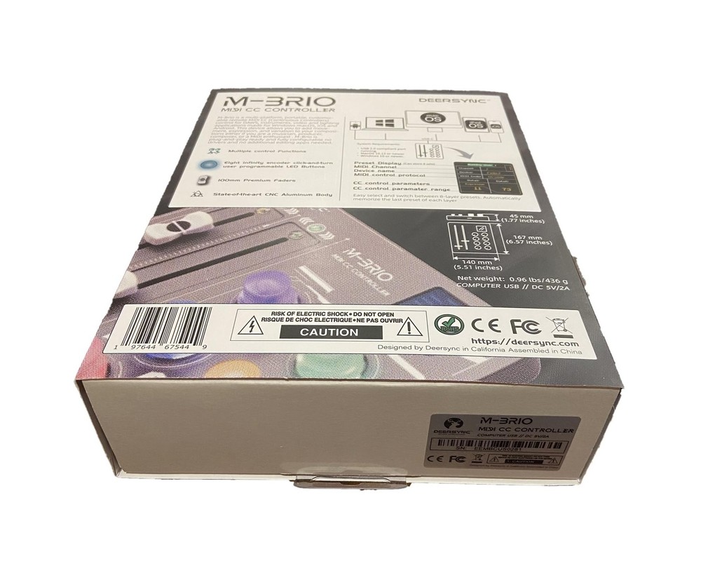 M-BRIO MIDI CC Controller