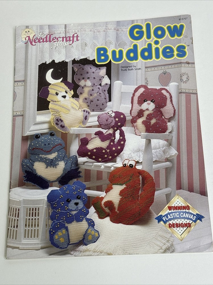 Needlecraft Shop Glow Buddies 7 Designs Plastic Canvas Pattern