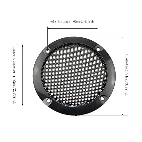 2pcs Grill Guard Protector Car Speaker Covers Speaker Protective Mesh Net Cover