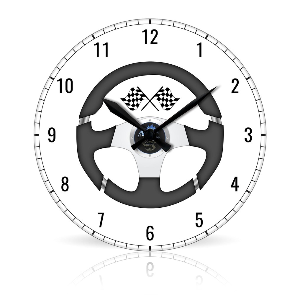 Drive br Round Acrylic Wall Clock 10.75"