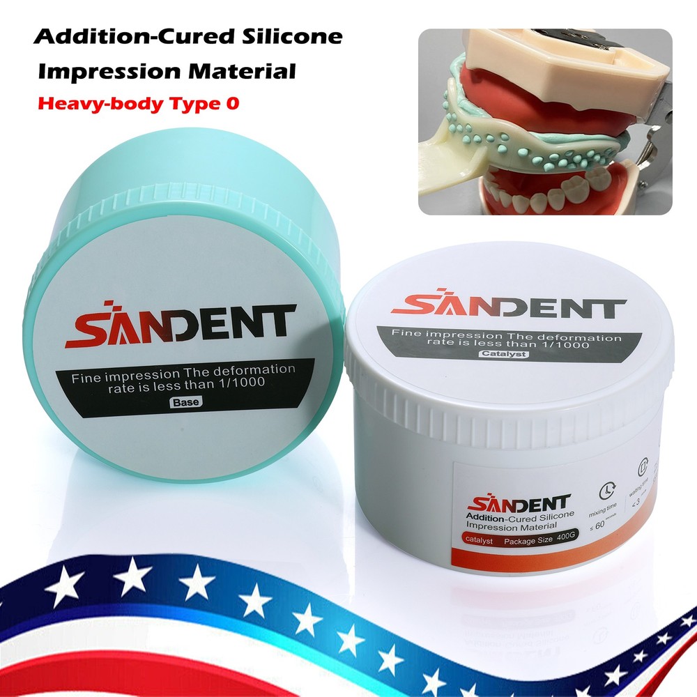 Dental Silicone Impression Material Putty Base+Catalyst+Light Body