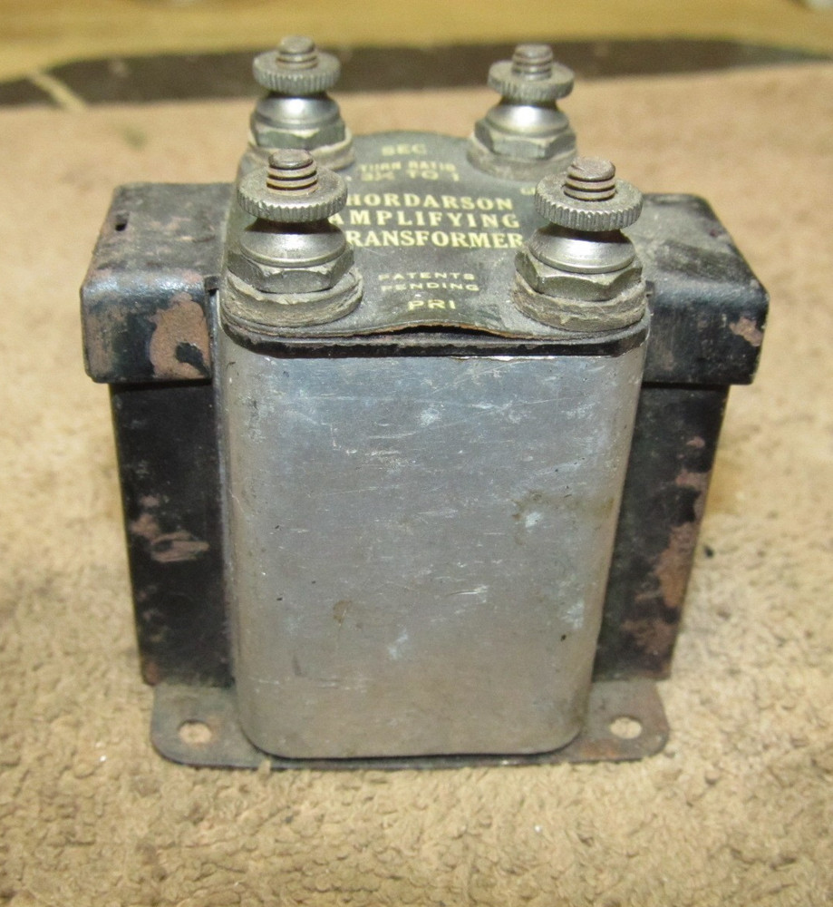 1920`s Thordarson Amplifying Transformer, Audio