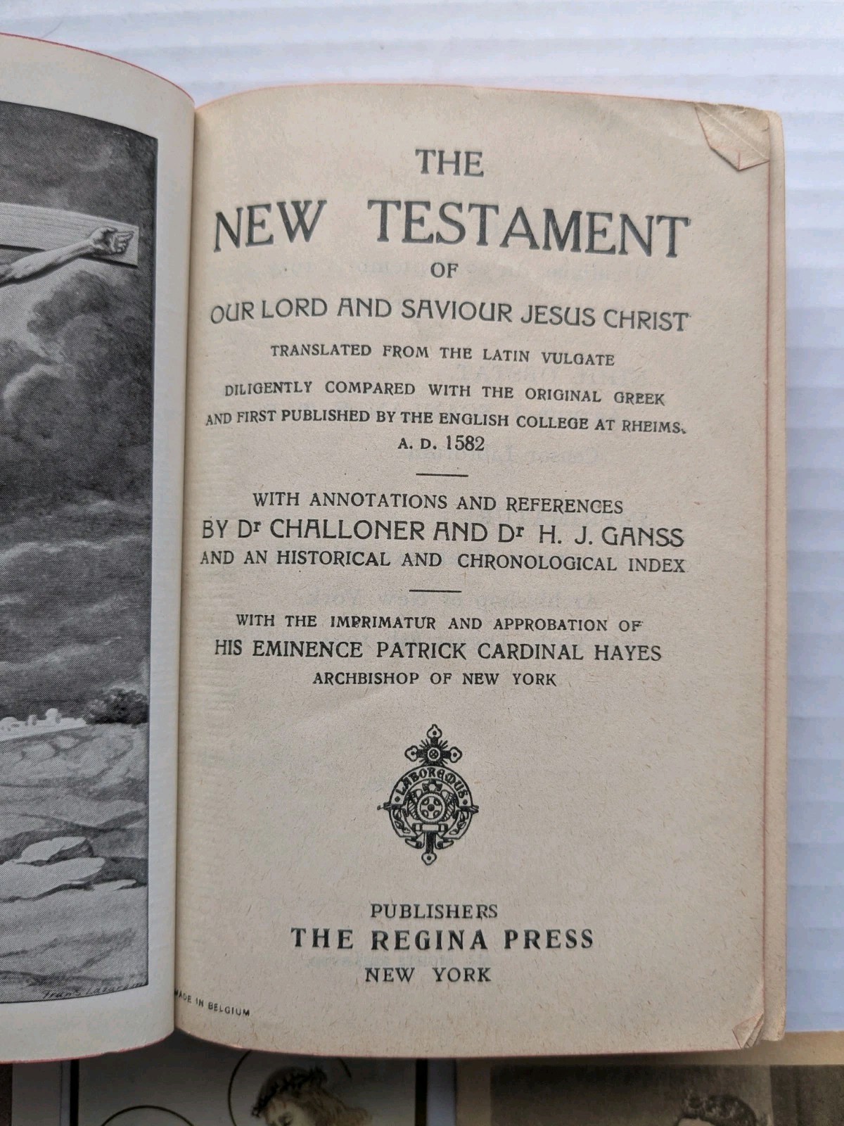 Vintage Catholic Funeral Mass Card Lot (27) 1950s–60s + Douay-Rheims Bible