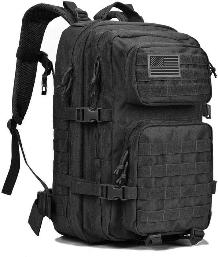40L Tactical Military MOLLE Backpack 3-Day Assault Pack- Black