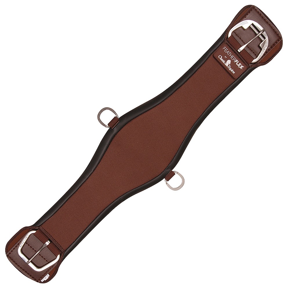 35CE 26 In Classic Equine Featherflex Cinch Roper Brown