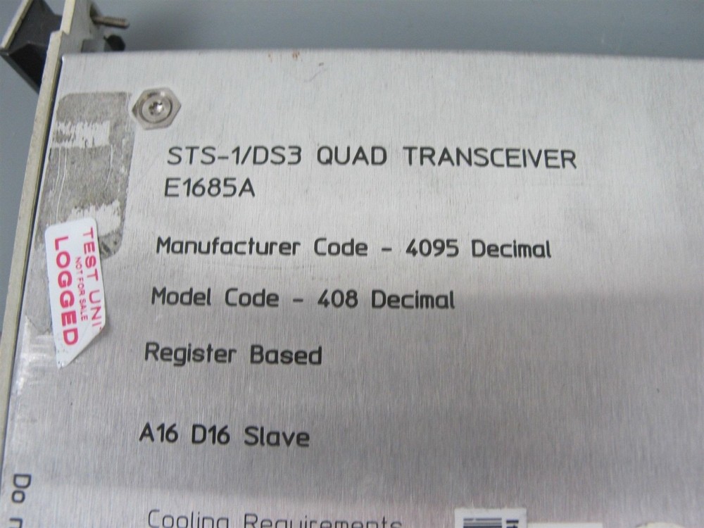Hewlett Packard HP E1685A STS-1/DS3 Quad Transceiver VXI Module