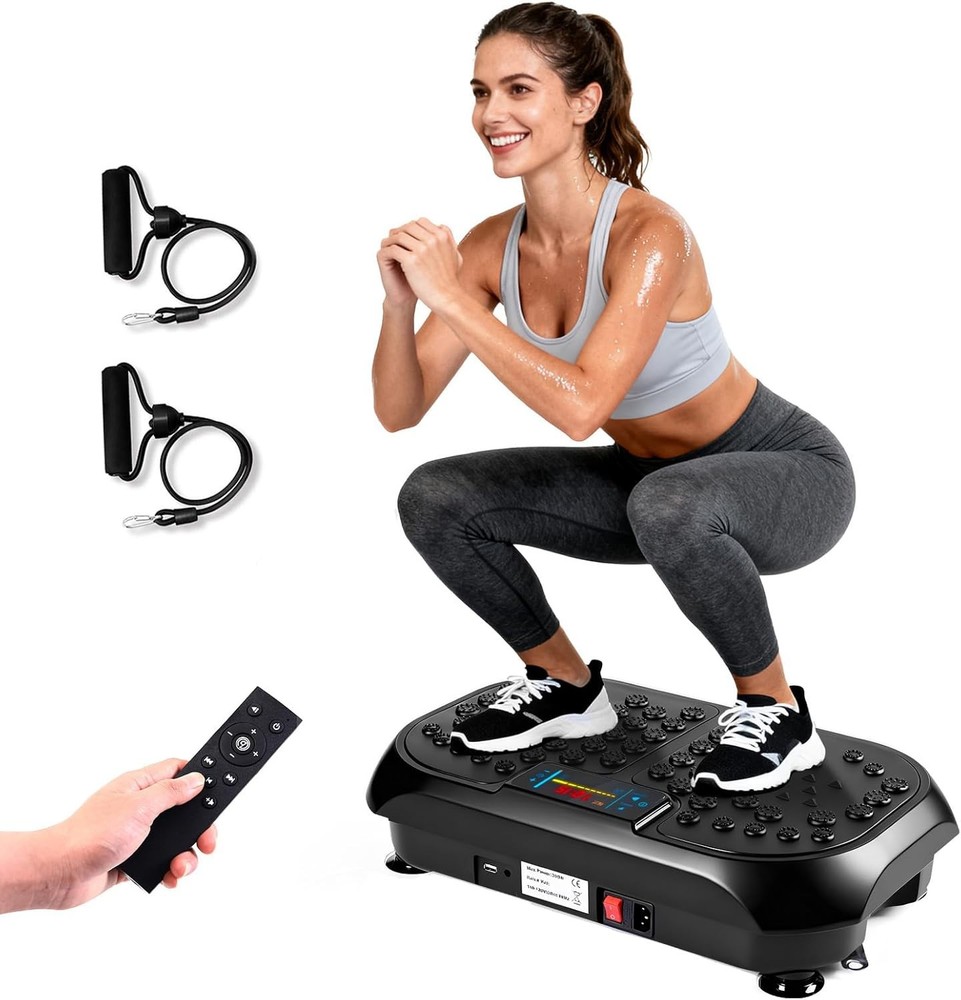 Vibration Plate Exercise Machine, Vibrating Plate for Lymphatic Drainage, Full B