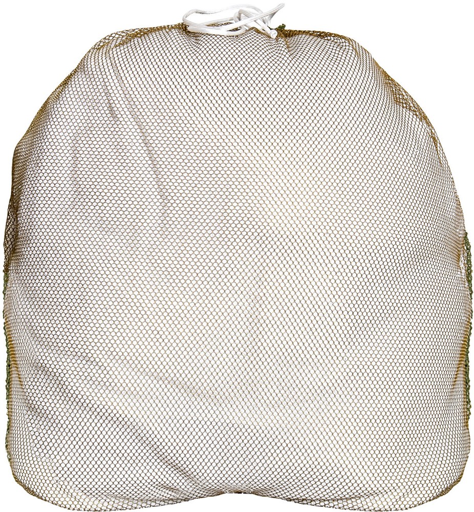 Coyote Brown Lightweight Nylon Mesh Utility Laundry Drawstring Bag