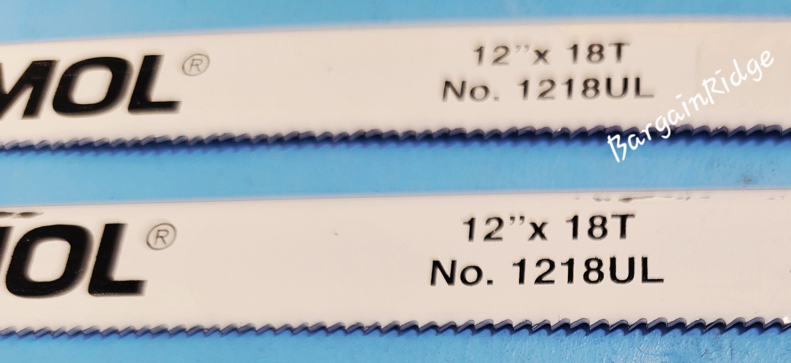 10 PK BLU-MOL HACKSAW BLADES 12" x1/2"x.025x18T Bi Metal Austrian Steel #1218UL