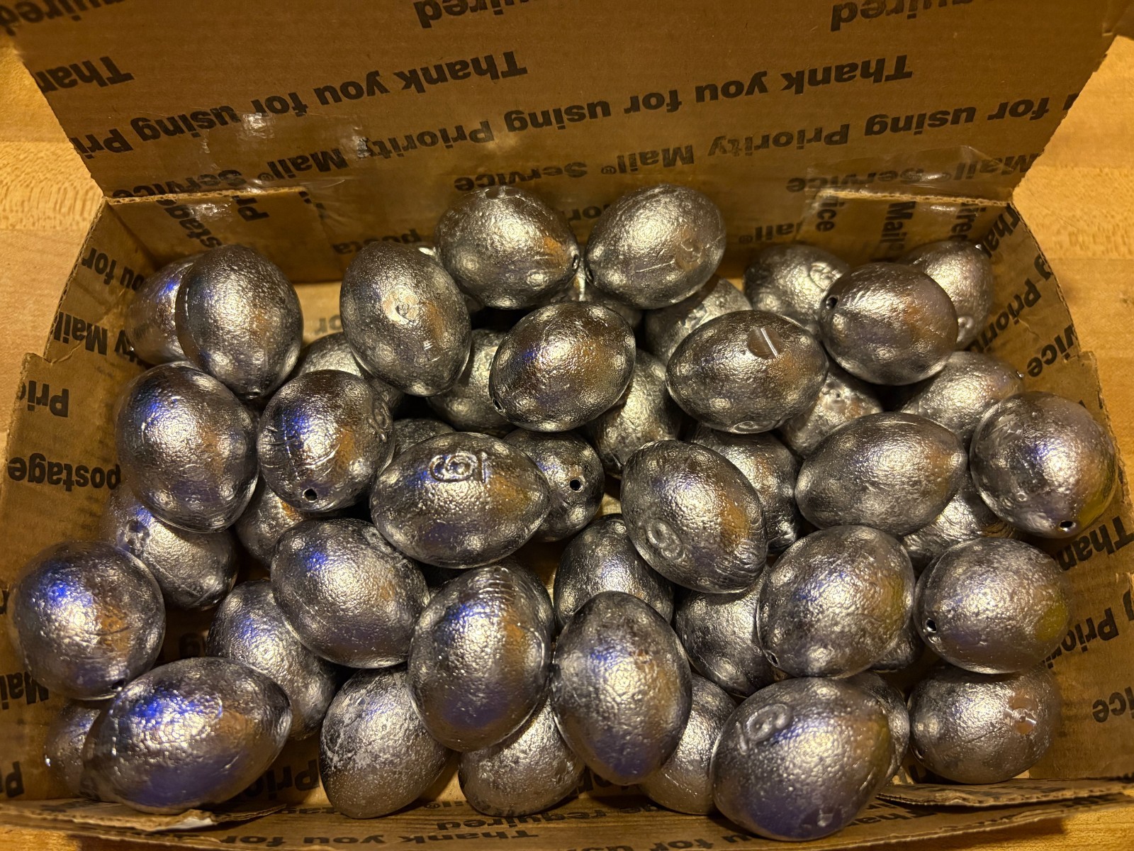 6 oz Egg Sinkers Slip Fishing Weights Choose Quantities 10/20/30/40/50