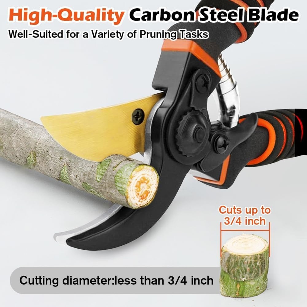 Garden Pruning Shears for Plants Flowers Trees Sharp Hand Pruner Tool Heavy Duty