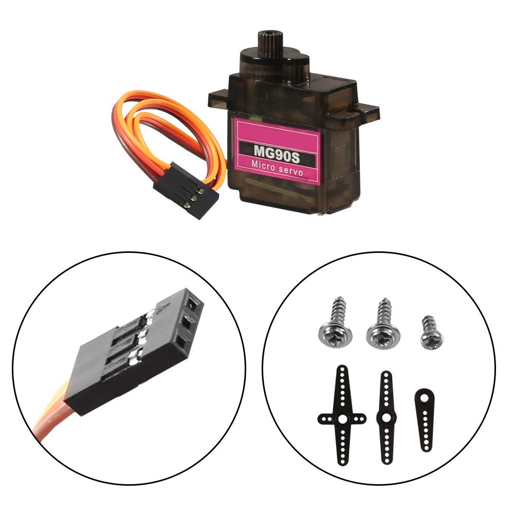 5PCS MG90S Servo Micro 9G Motor Geared Smart...