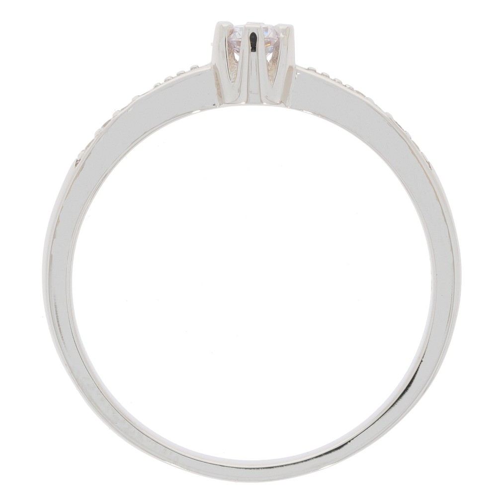 Sterling Silver Semi Mount Ring Setting Round RD 3x3mm Solitaire Minimal