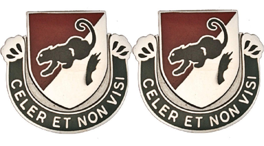31st Cavalry Regiment Distinctive Unit Insignia - Pair - Celer Et Non Visi