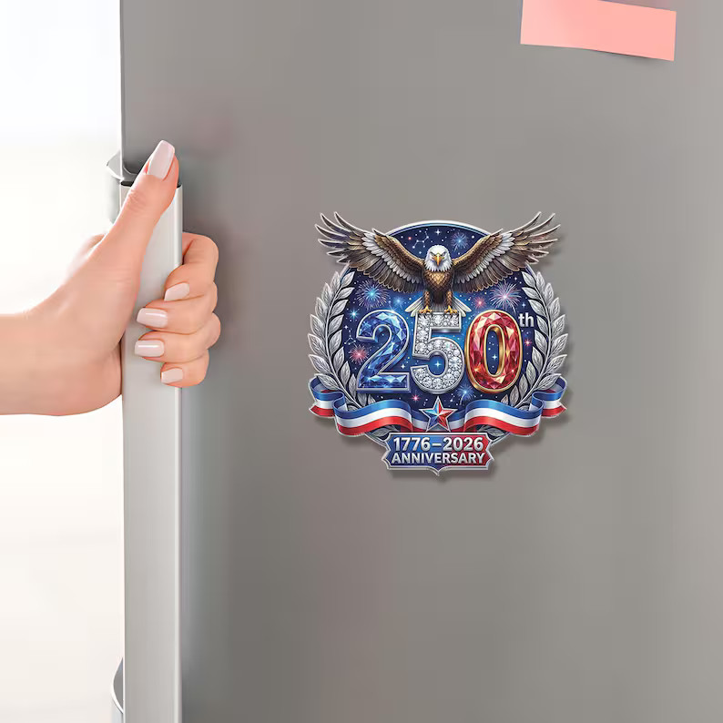 250th Anniversary Custom Shape Magnet Commemorative